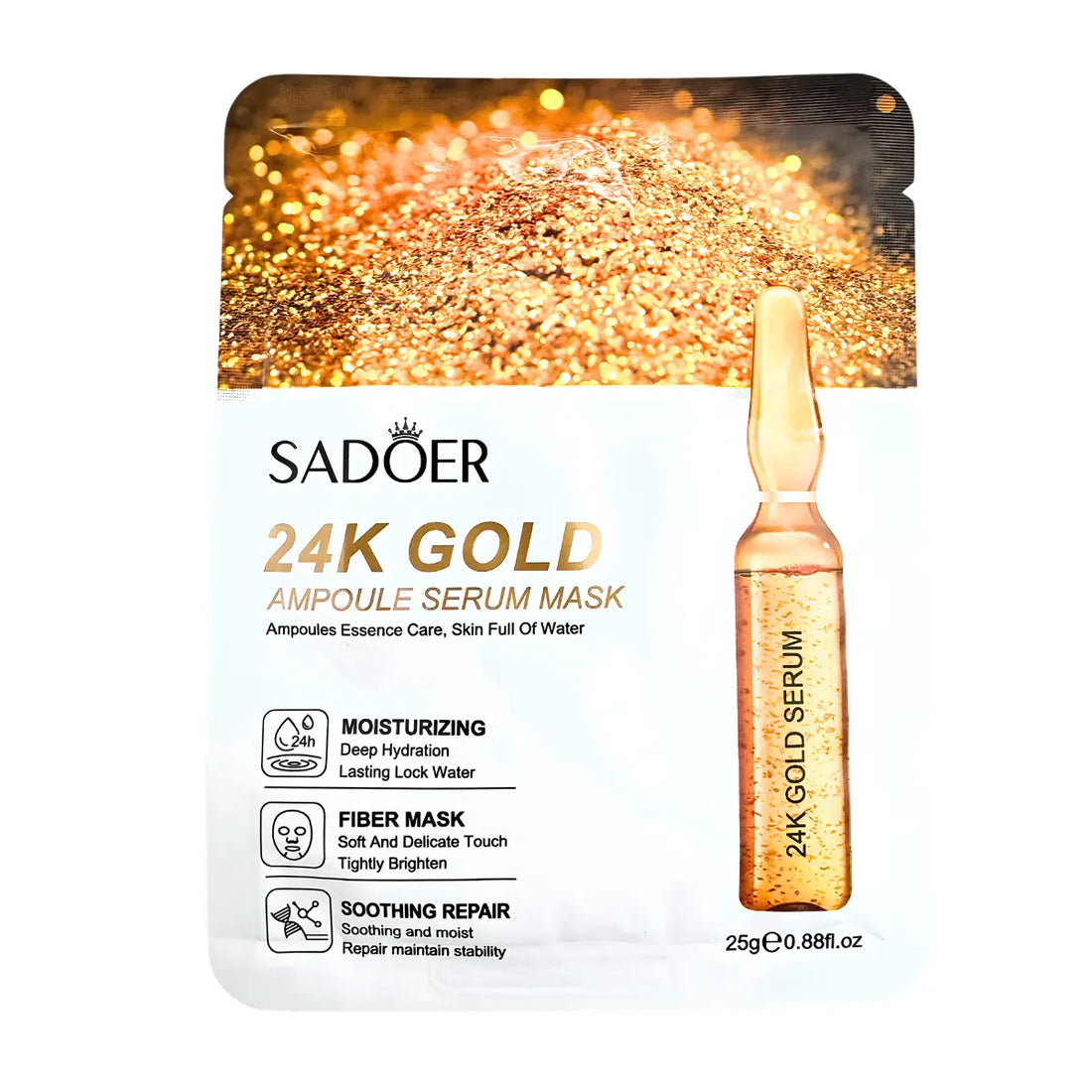 Intensywnie Nawilżająca Maska w Płachcie z 24K Złotem-1