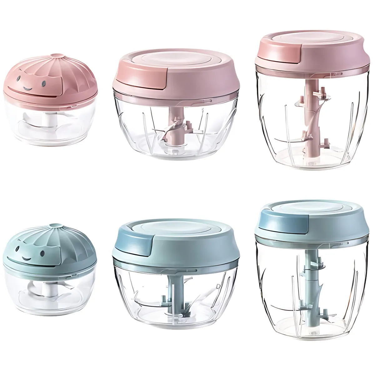 Niebieski Ręczny Rozdrabniacz Żywności – Wielofunkcyjne Narzędzie Kuchenne