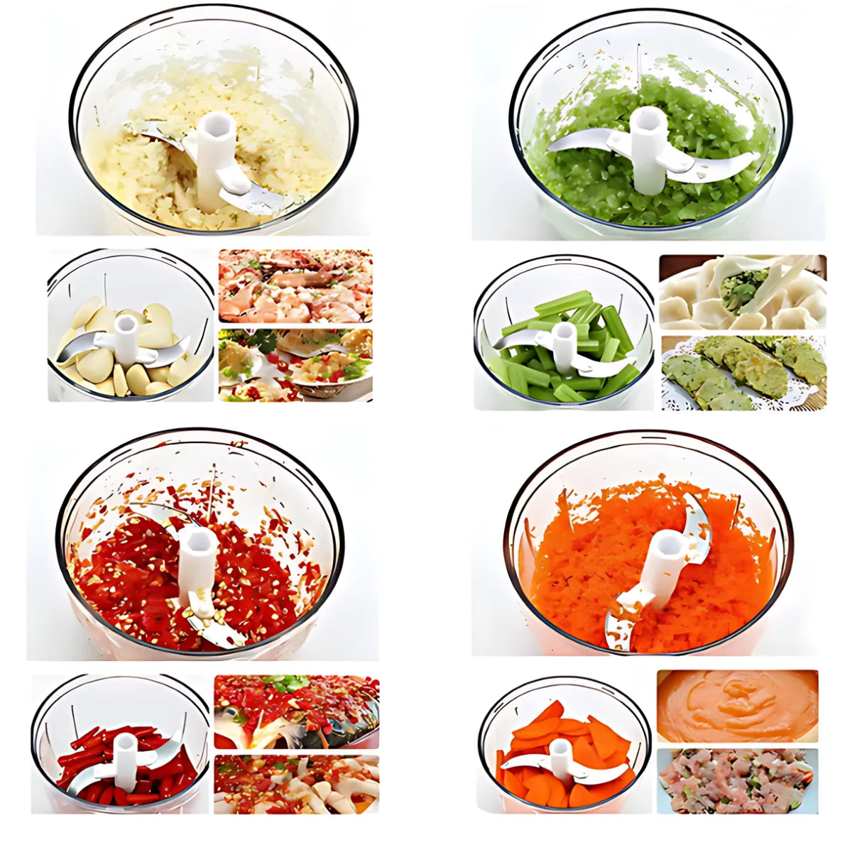 Niebieski Ręczny Rozdrabniacz Żywności – Wielofunkcyjne Narzędzie Kuchenne