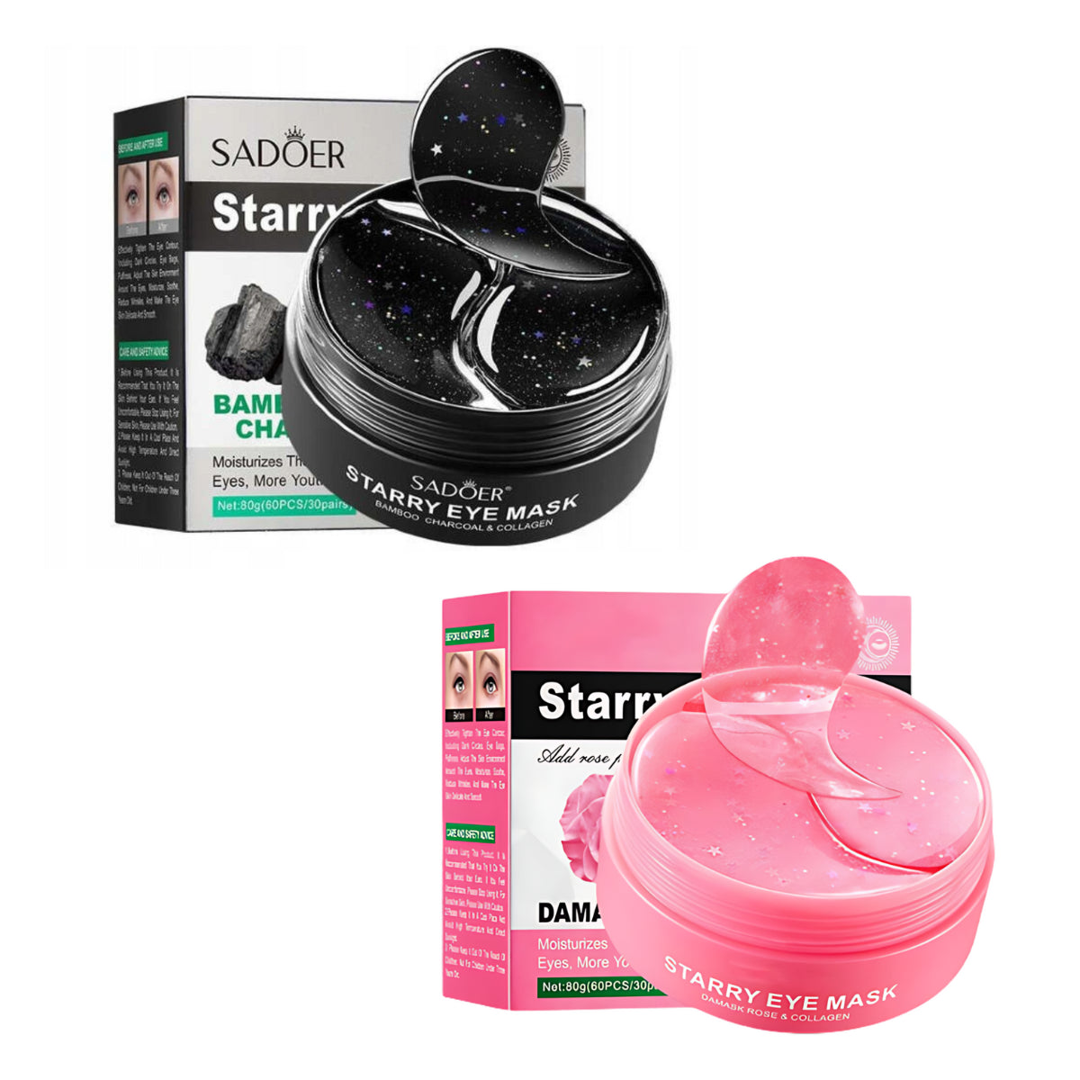 Sadoer Hydrożelowe Płatki Pod Oczy Różane Rosa Collagen-2