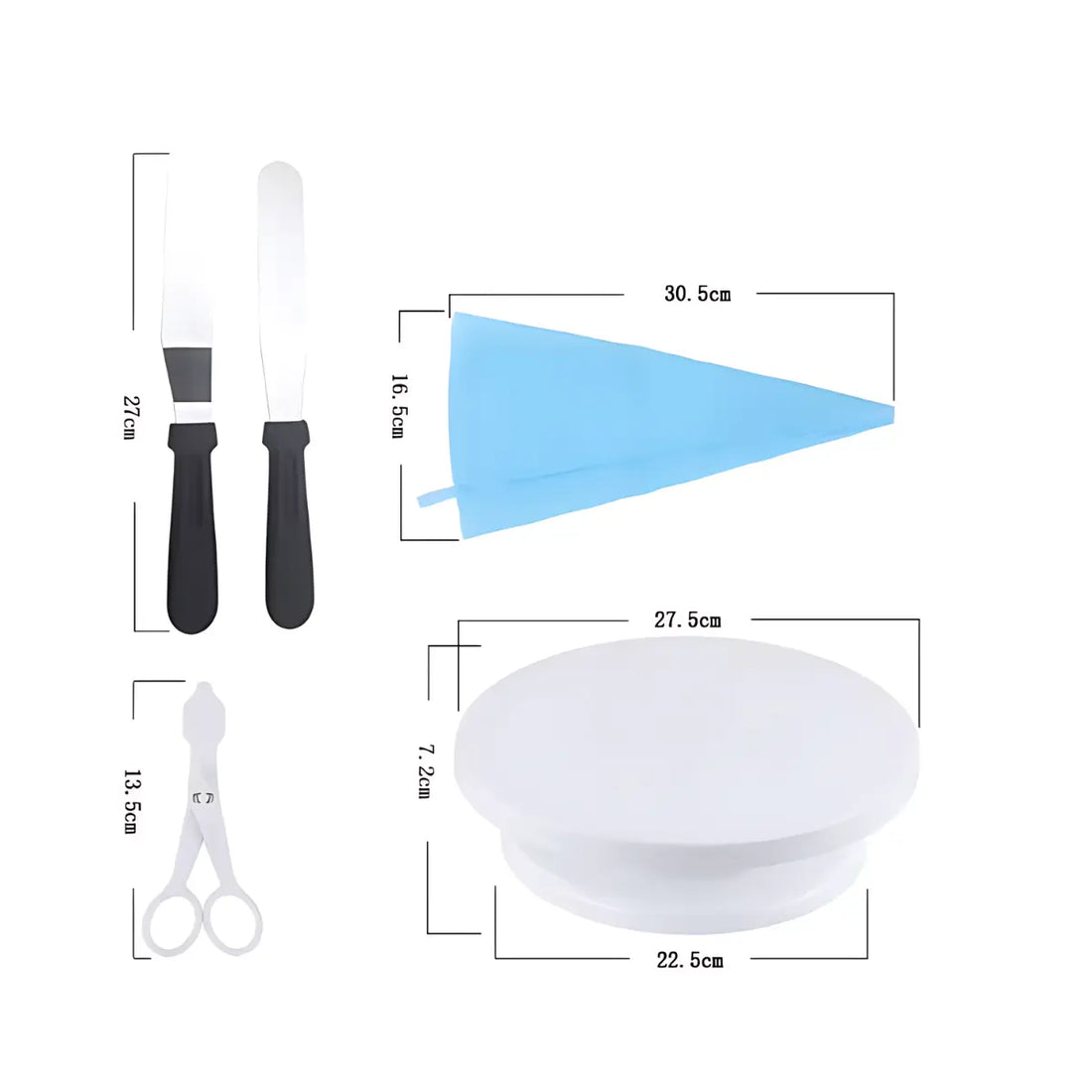 Kompletny Zestaw Cukierniczy do Dekoracji – 66 Elementów do Dekorowania Wypieków