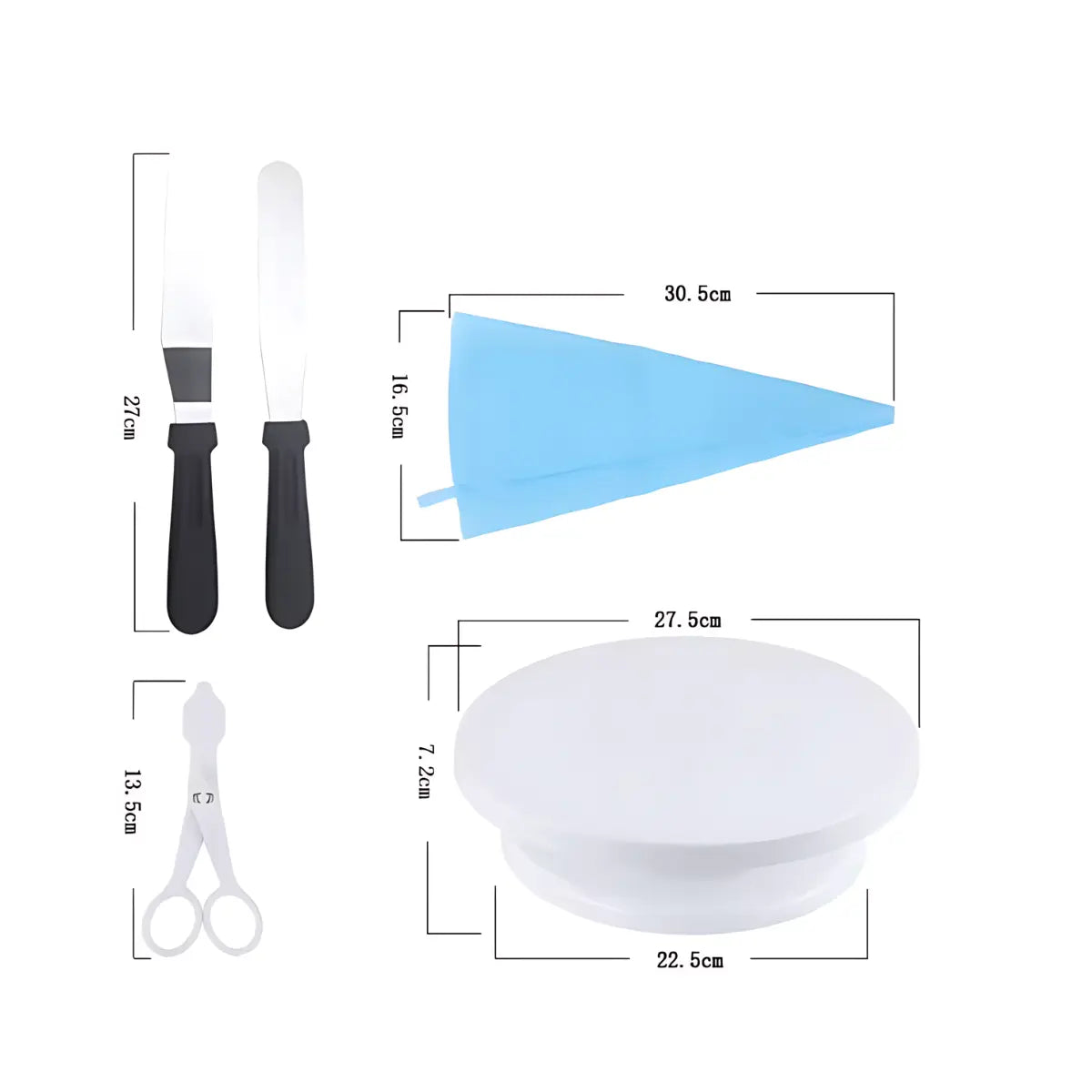 Kompletny Zestaw Cukierniczy do Dekoracji – 66 Elementów do Dekorowania Wypieków