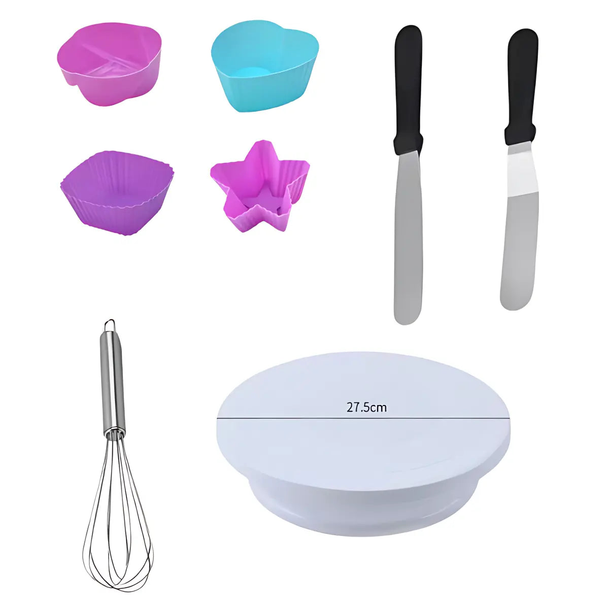 Kompletny Zestaw Cukierniczy do Dekoracji – 80 Elementów do Tortów i Ciast