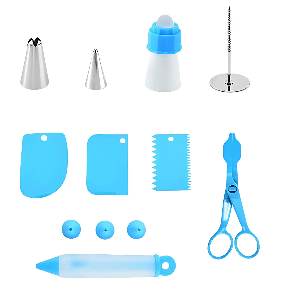 Kompletny Zestaw Cukierniczy do Dekoracji – 80 Elementów do Tortów i Ciast