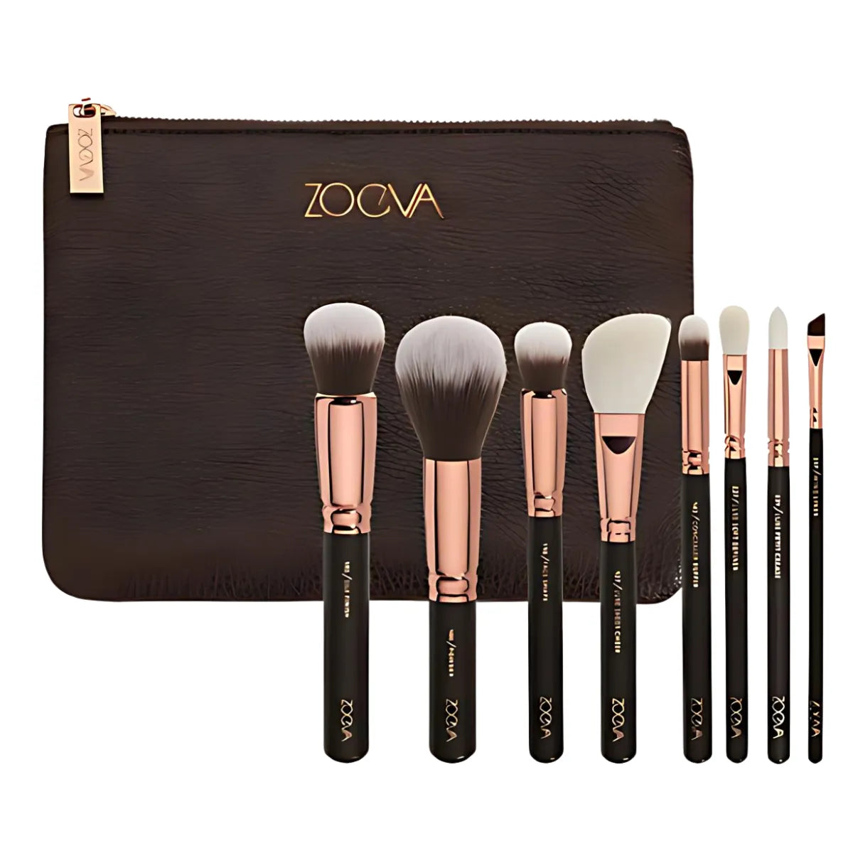 Profesjonalny Zestaw 8 Pędzli do Makijażu z Kosmetyczką