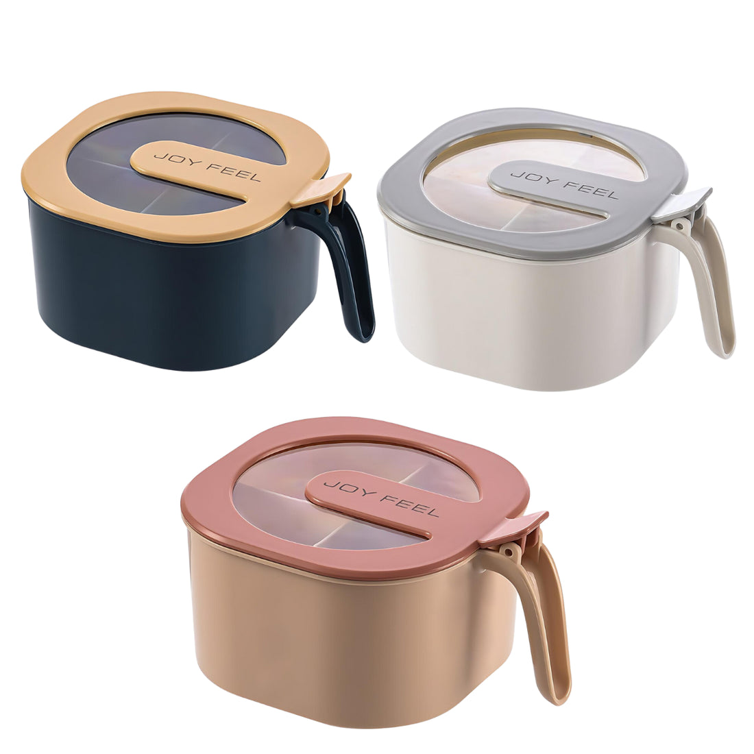 Pudełko na Żywność z 4 Przegródkami – Praktyczny Pojemnik na Lunch-1