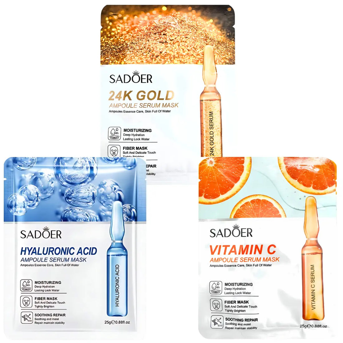 Sadoer Facial Mask - Intensywnie Nawilżające Maseczki do Twarzy-1