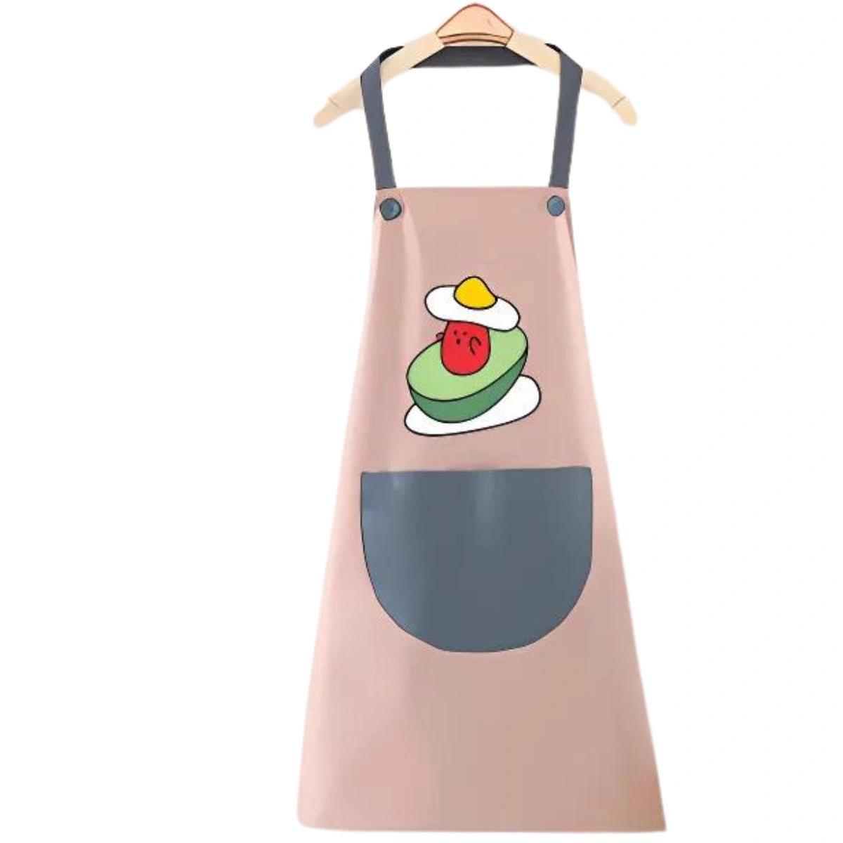 Stylowy Fartuch Kuchenny z Motywem Awokado i Jajka –4
